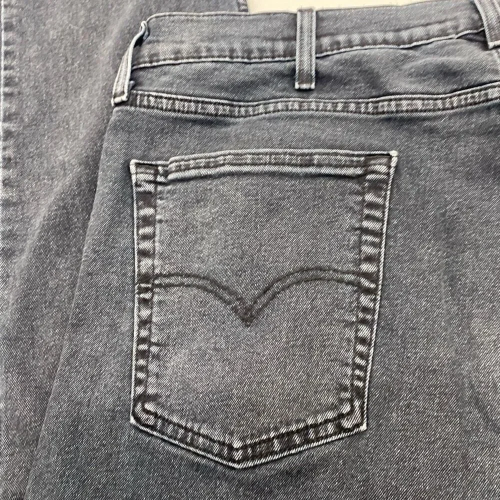 Levi's Men's Regular Fit Straight Leg‎ Stretch 513 Jeans Dark Blue Size 38/34